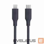 Kabelis Evelatus  Evelatus USB C to Lightning Silicone Cable 1.2M (MFI10CL) 60W / 20V3A Blue