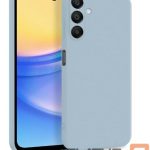 Aizmugurējais vāciņš Evelatus Samsung Galaxy A15 Premium Soft Touch Silicone Case Grey Blue