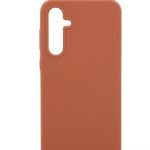 Aizmugurējais vāciņš Evelatus Samsung Galaxy A34 Premium Soft Touch Silicone Case Saddle Brown