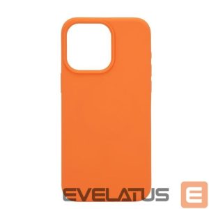 Aizmugurējais vāciņš Connect Apple iPhone 15 Pro Max Premium Magsafe Soft Touch Silicone Case New Function Orange