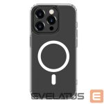 Aizmugurējais vāciņš Connect Apple iPhone 15 Pro Max Clear Case with MagSafe Transparent