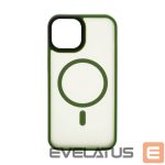 Aizmugurējais vāciņš Connect Apple iPhone 13 Hybrid Case With Magnetic PC+TPU Green