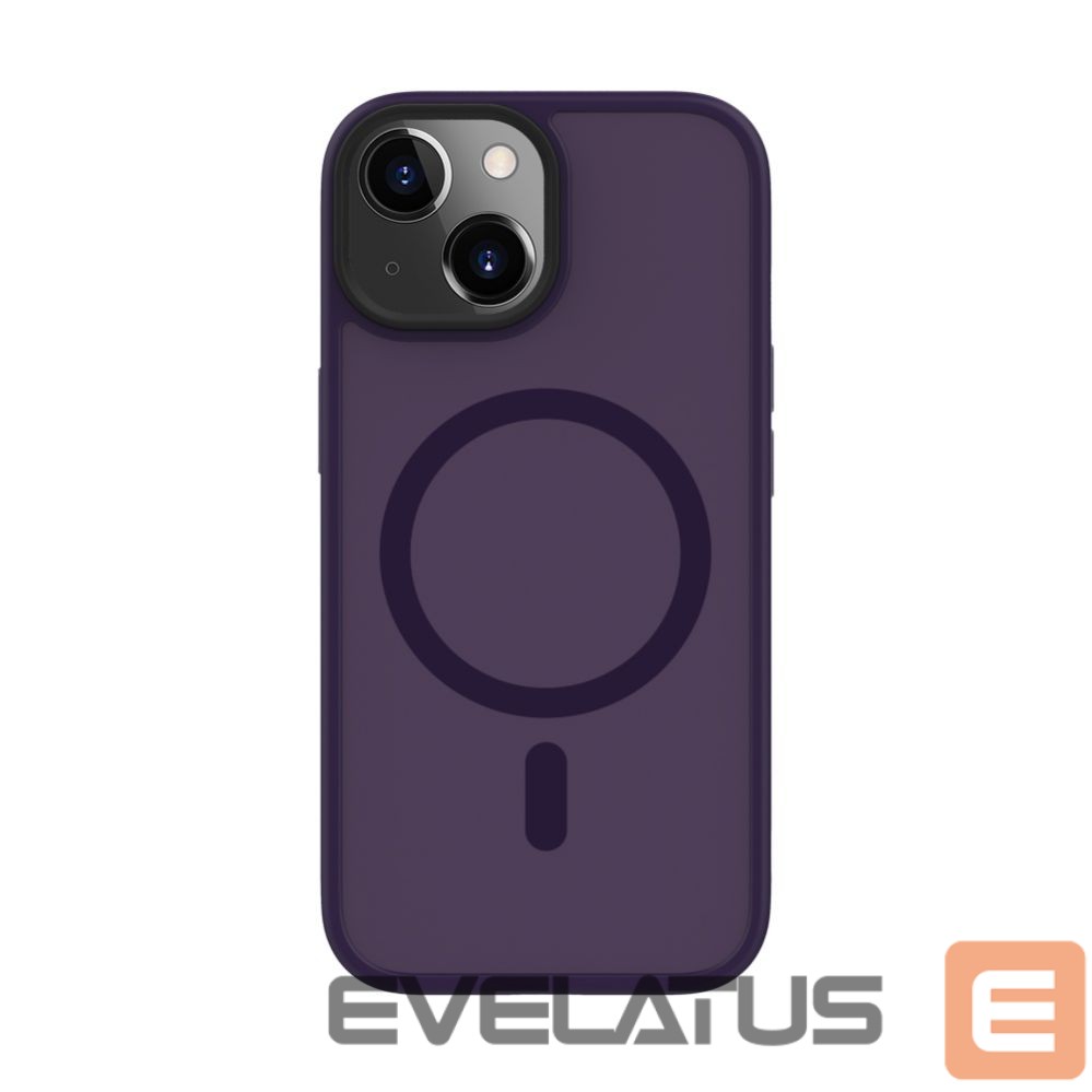 Aizmugurējais vāciņš Connect Apple iPhone 14 Hybrid Case With Magnetic PC+TPU Deep Purple