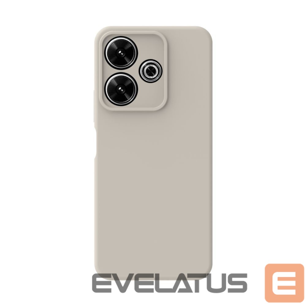 Aizmugurējais vāciņš Connect Xiaomi Redmi Note 13 4G Premium Quality Soft Touch Silicone Case Silver