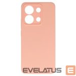 Aizmugurējais vāciņš Connect Xiaomi Redmi Note 13 4G Premium Quality Soft Touch Silicone Case Pink Sand