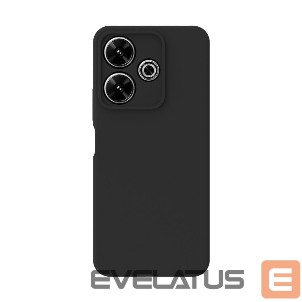 Aizmugurējais vāciņš Connect Xiaomi Poco M6 Pro Premium Quality Soft Touch Silicone Case Black