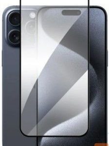 Aizsargstikls Evelatus Apple iPhone 16 Pro / 17 2.5D Full Cover Glass Anti-Static Light Black