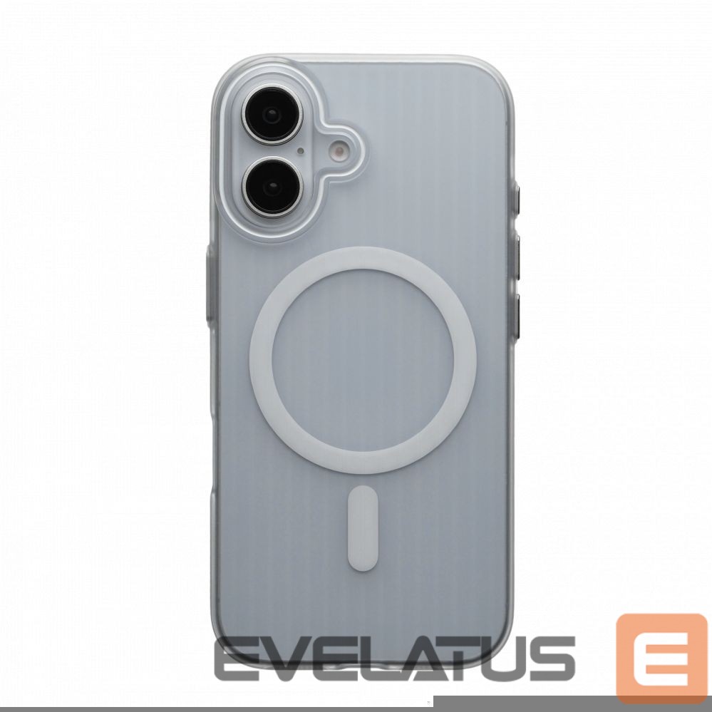 Aizmugurējais vāciņš Evelatus Apple iPhone 16 Suitcase MagSafe Case Transparent White