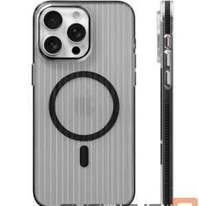 Aizmugurējais vāciņš Evelatus Apple iPhone 16 Pro Suitcase MagSafe Case Transparent Black