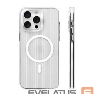 Aizmugurējais vāciņš Evelatus Apple iPhone 16 Pro Suitcase MagSafe Case Transparent White