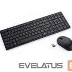 Datora tastatūra Dell  | Silent Keyboard and Mouse | KM555 | Keyboard and Mouse Set | Wireless | US International (QWERTY) | Black | 2.4 GHz, Bluetooth 5.1 | Wireless connection 