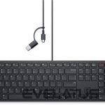Datora tastatūra Dell  | Collaboration Keyboard | KB525C | Keyboard | Wired | US (QWERTY) | Black | USB-C 