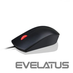 Datora pele Lenovo  Essential USB Wired Mouse, 1600 DPI, 1.8 m, 3 Buttons, Black 
