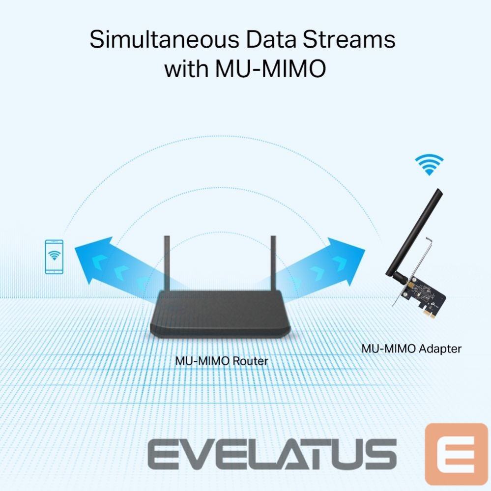 Nevadāms centrmezgls TP-Link WRL ADAPTER 600MBPS/DUAL BAND ARCHER T2E
