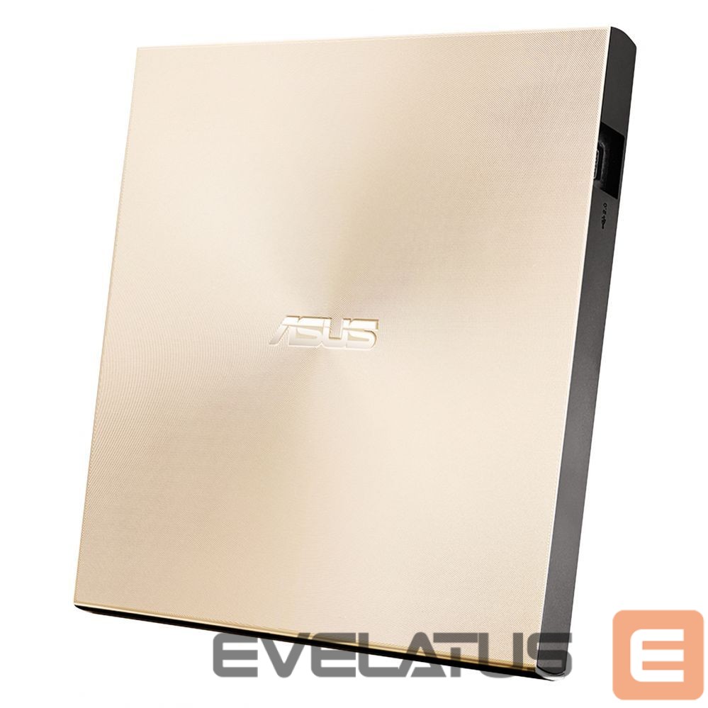 Serveru - Citi piederumi Asus ZenDrive U8M (SDRW-08U8M-U) Interface USB Type-C, DVD±RW, CD read speed 24 x, CD write speed 24 x, Gold