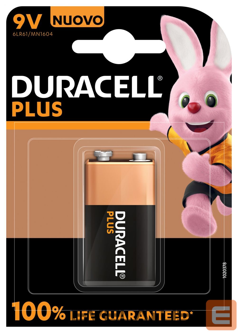 Cita datorprece Duracell Plus MN1604 9V, Alkaline, 1 pc(s)