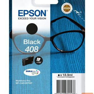 Aksesuāri un izejmateriāli EPSON  DURABrite Ultra 408L Ink cartrige, Black 