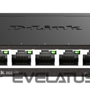 Serveru  - Citi piederumi D-link  Ethernet Switch DGS-105/E	 Unmanaged, Desktop, 1 Gbps (RJ-45) ports quantity 5 