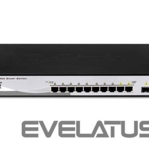 Serveru  - Citi piederumi D-link  10-Port Gigabit Smart Managed Switch DGS-1210-10 Managed L2+, Rackmountable 