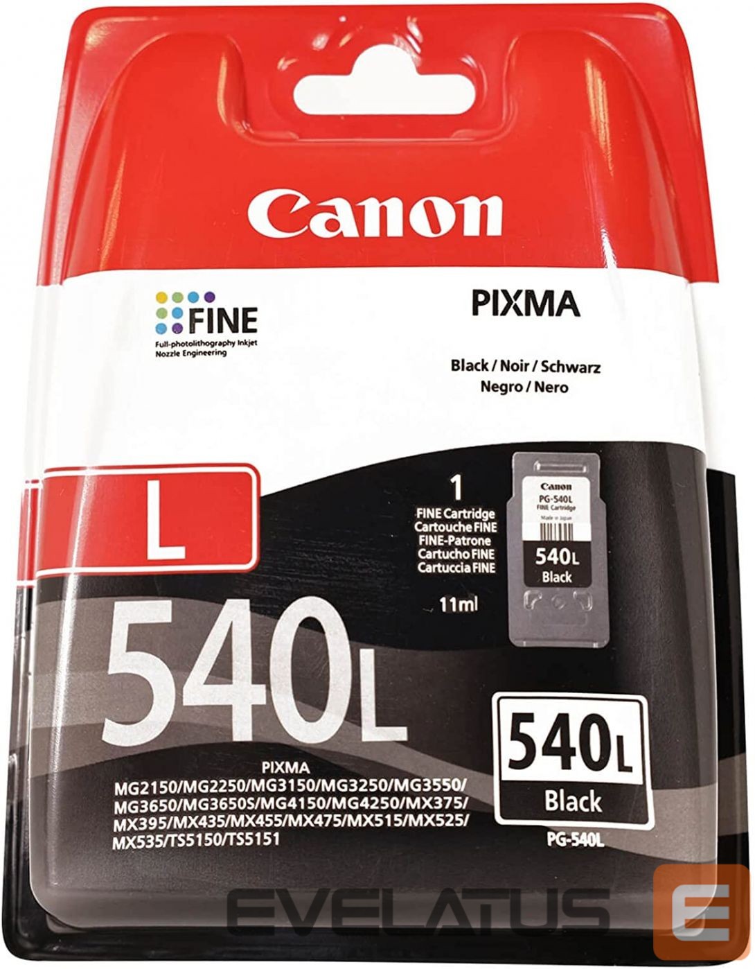 Printeri Canon CANON PG-540L Black Ink Cartridge 300P