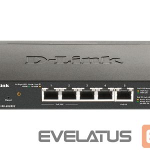 Serveru  - Citi piederumi D-link  5-Port Gigabit PoE Smart Managed Switch and PoE Extender DGS-1100-05PDV2 Web managed, Desktop 
