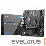 Pamatplate Intel procesorsiem MSI  PRO H610M-E DDR4 Processor family Intel, Processor socket  LGA1700, DDR4 DIMM, Memory slots 2, Supported hard disk drive interfaces 	SATA, M.2, Number of SATA connectors 4, Chipset Intel H610, Mirco-ATX 