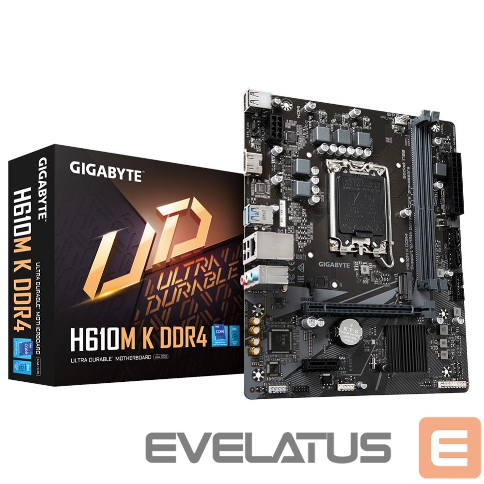 Pamatplate Intel procesorsiem Gigabyte H610M K DDR4 1.0 M/B