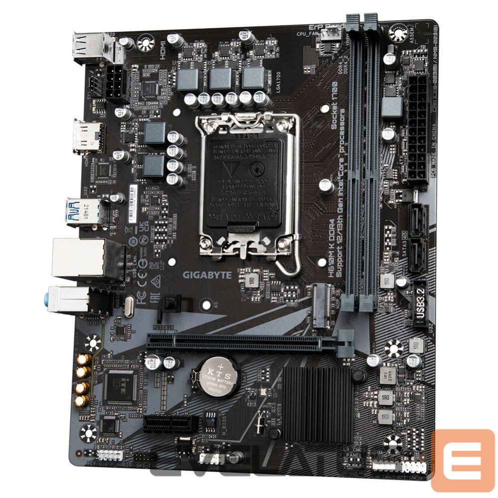 Pamatplate Intel procesorsiem Gigabyte H610M K DDR4 1.0 M/B