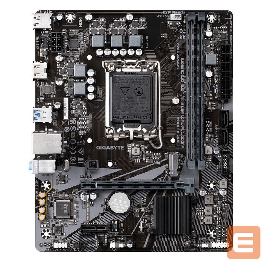 Pamatplate Intel procesorsiem Gigabyte H610M K DDR4 1.0 M/B
