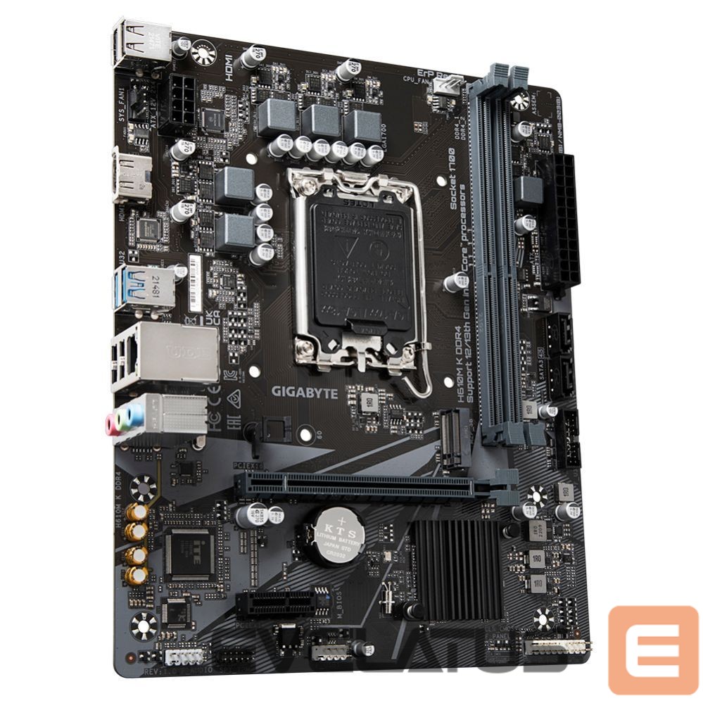 Pamatplate Intel procesorsiem Gigabyte H610M K DDR4 1.0 M/B
