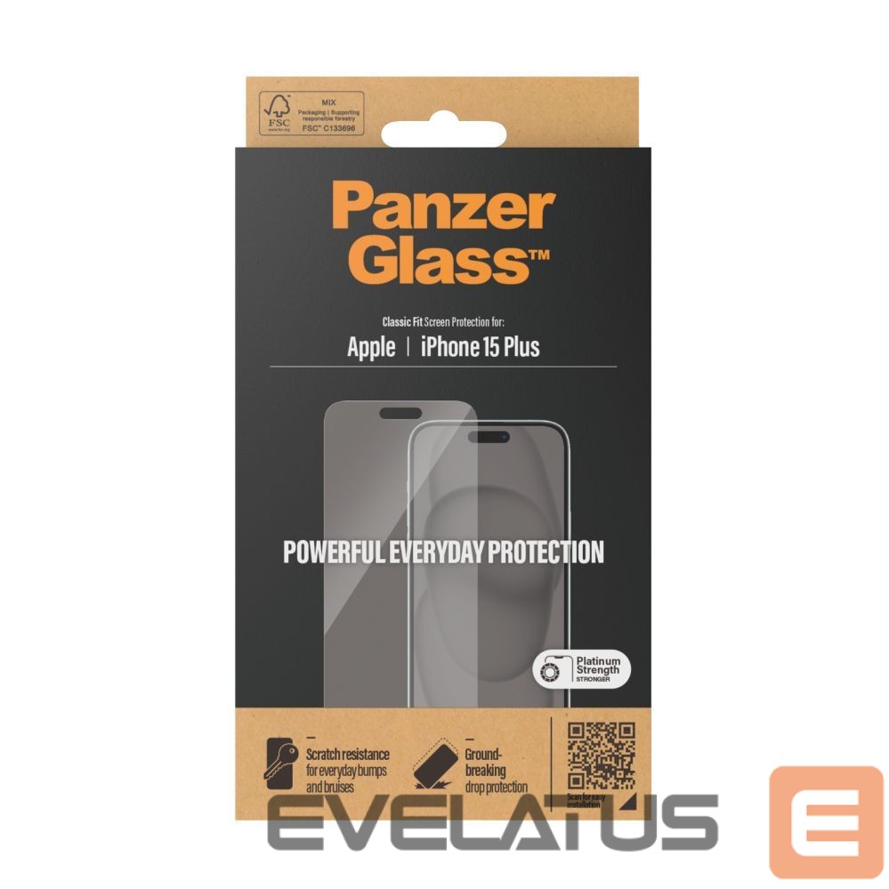 Aizmugurējais vāciņš PanzerGlass Screen Protector iPhone 2023 6.7 |Classic Fit