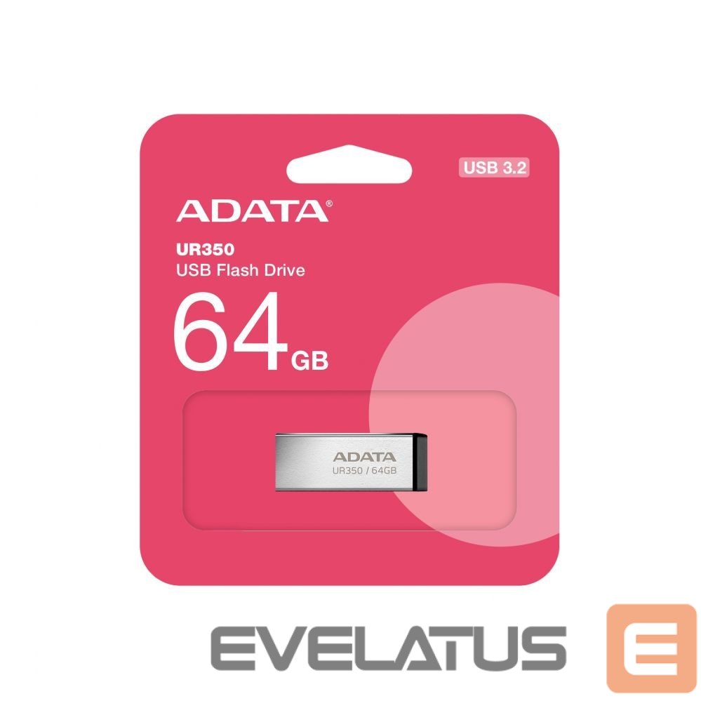 Zibatmiņa ADATA UR350 64GB USB Flash Drive, Black
