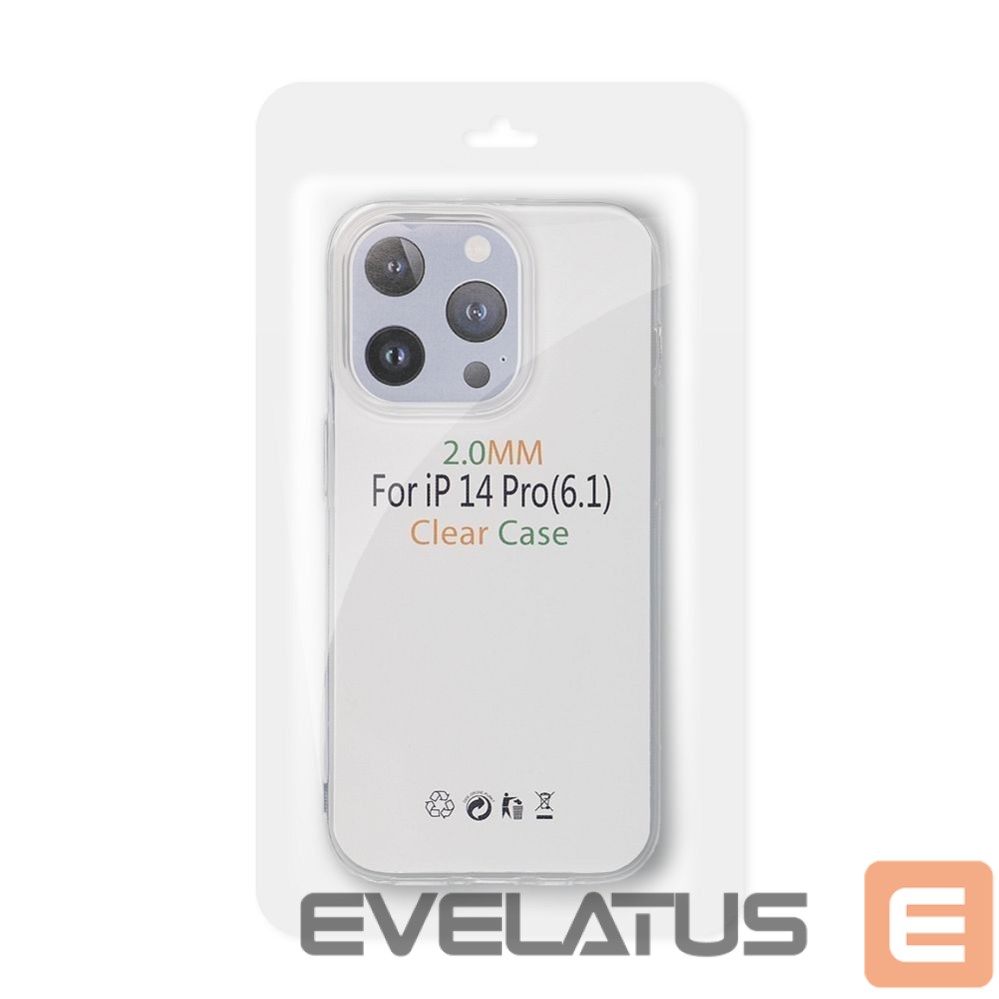 Aizmugurējais vāciņš OEM - Case for iPhone 16 Clear Case 2 mm transparent