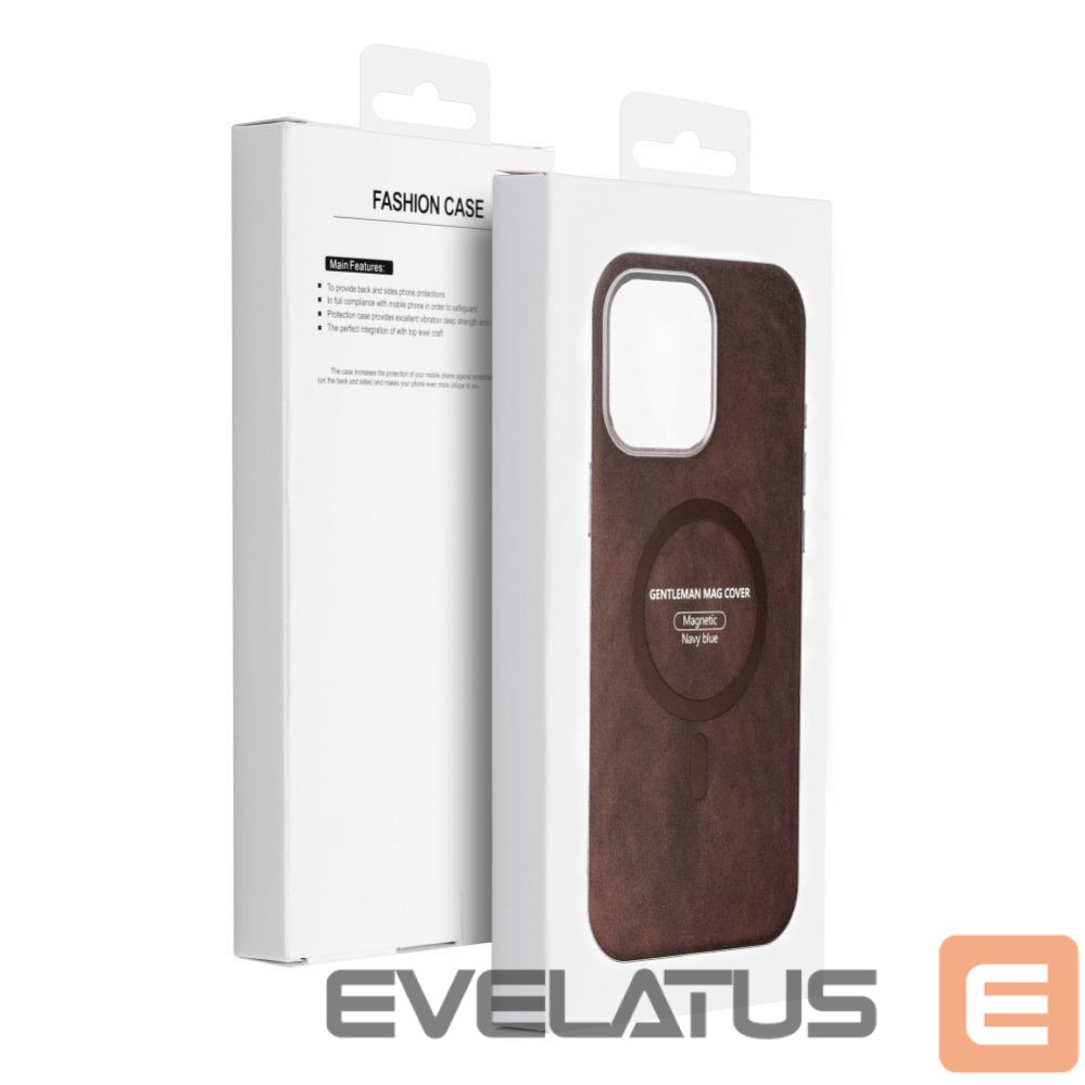 Aizmugurējais vāciņš OEM - Case for iPhone 17 Gentleman Mag Cover compatible with MagSafe brown