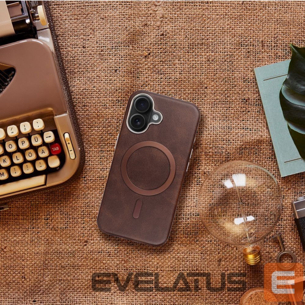 Aizmugurējais vāciņš OEM - Case for iPhone 17 Gentleman Mag Cover compatible with MagSafe brown