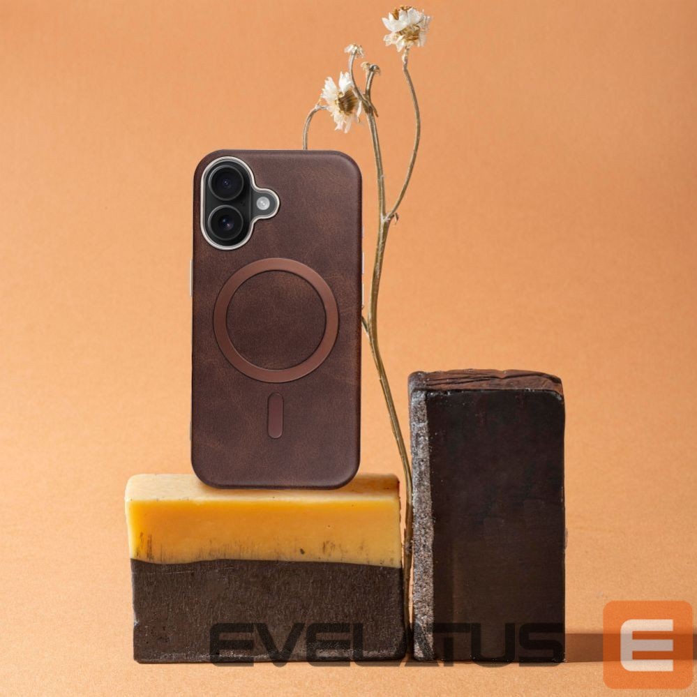 Aizmugurējais vāciņš OEM - Case for iPhone 17 Gentleman Mag Cover compatible with MagSafe brown