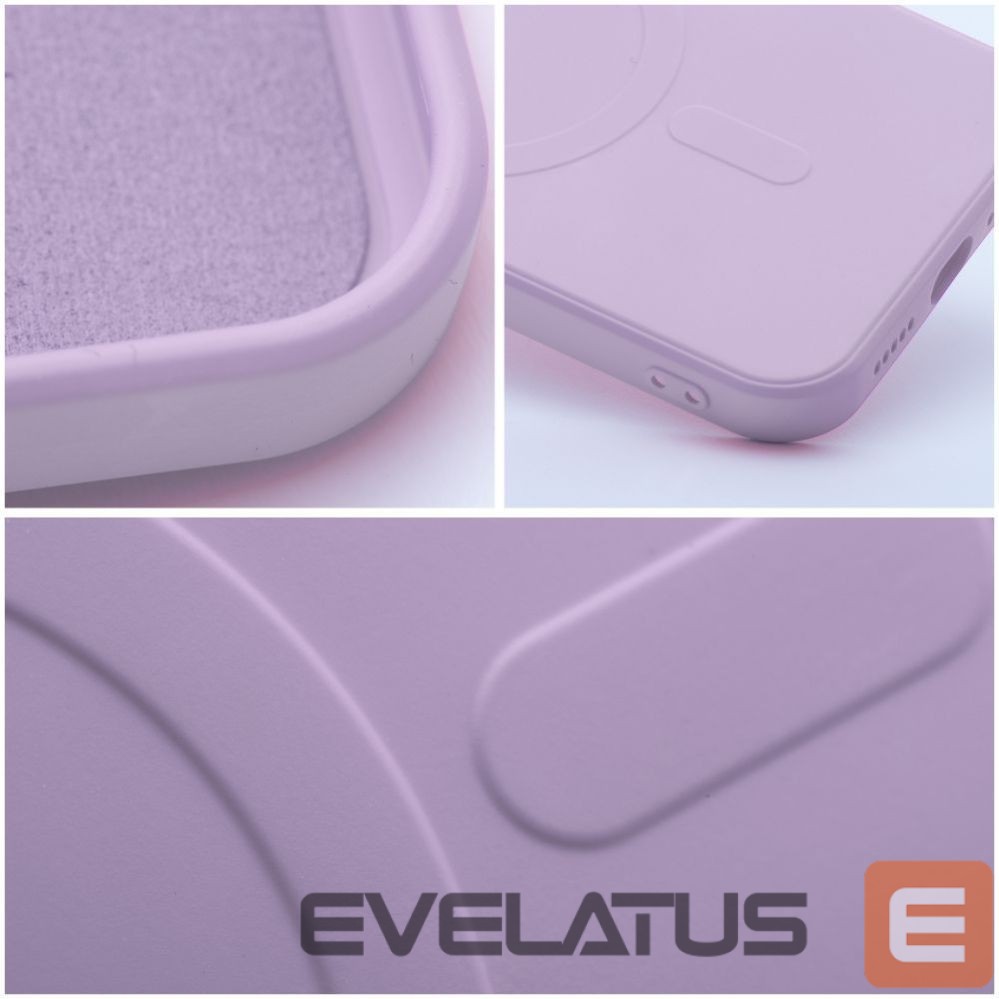 Aizmugurējais vāciņš OEM - Case for iPhone 12 MINI Silicone Mag Cover compatible with MagSafe (camera protection) pink