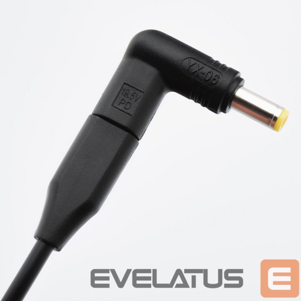Adapteris Forcell FORCELL F-ENERGY E856 uniwersal laptop charger 90W USB C + 6 adaptors - black