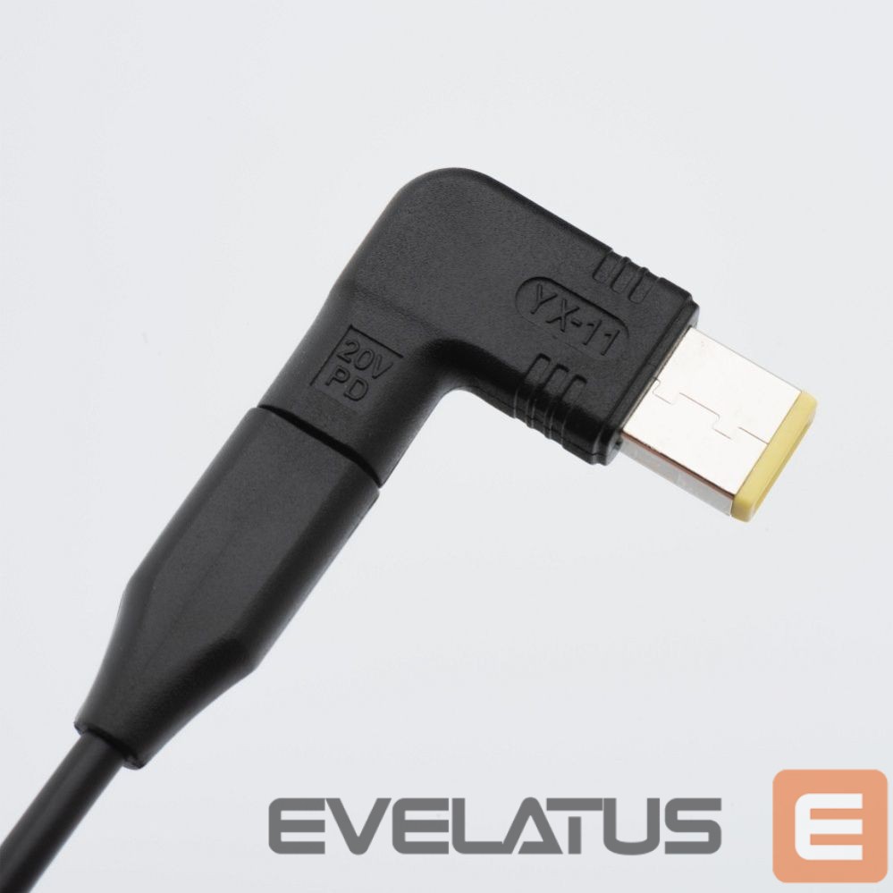 Adapteris Forcell FORCELL F-ENERGY E856 uniwersal laptop charger 90W USB C + 6 adaptors - black