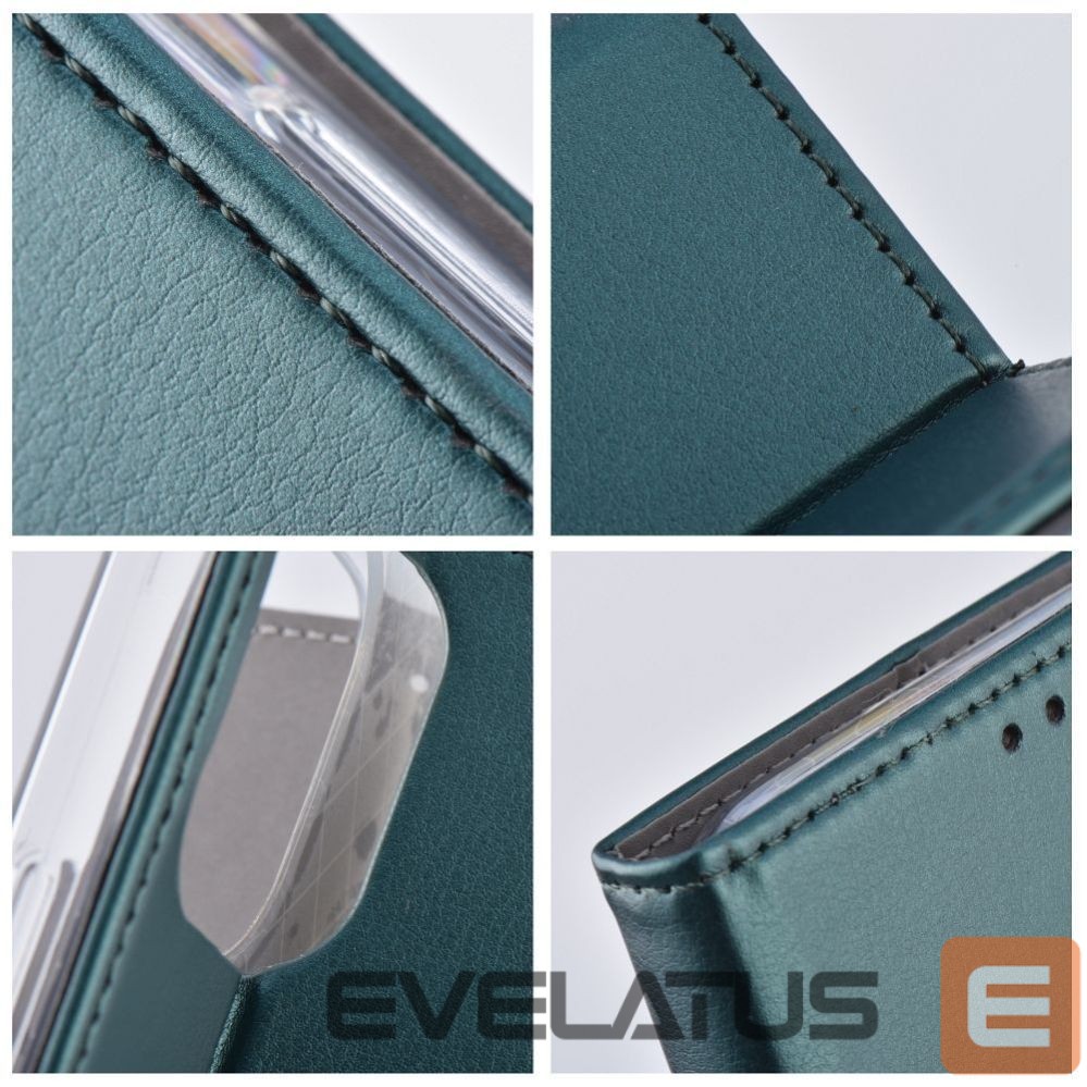 Atveramie maciņi OEM - Flip case for Oppo Reno 13F 4G / 5G Smart Magneto dark green