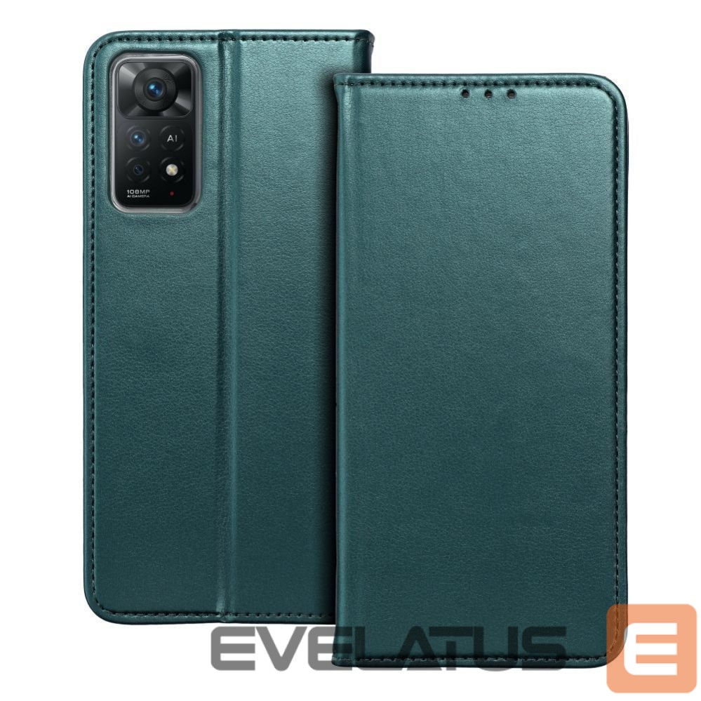 Atveramie maciņi OEM - Flip case for Oppo Reno 13F 4G / 5G Smart Magneto dark green