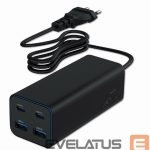 Lādēšanas ierīces un kabeļi Gembird  CHARGER USB UNIVERSAL 4P 100W/TA-UC-2A2C-PD100-01-BK 