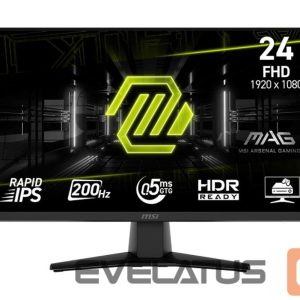 Monitors MSI  LCD Monitor||MAG 242F|23.8"|Gaming|Matte|Panel IPS|1920x1080|16:9|200Hz|0.5 ms|Colour Black|MAG242F 