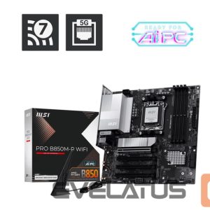 Pamatplate AMD procesorsiem MSI  Mainboard||AMD B850|SAM5|Micro-ATX|Memory DDR5|Memory slots 4|PROB850M-PWIFI 