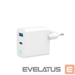 Lādēšanas ierīces un kabeļi Gembird  CHARGER USB 65W 2PORT/TA-UC-PDQC65L-W-01 