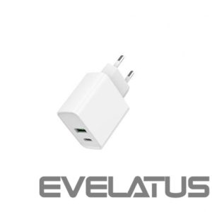 Lādēšanas ierīces un kabeļi Gembird  CHARGER USB UNIVERSAL QC3.0/TA-UC-PDQC20-01-W 