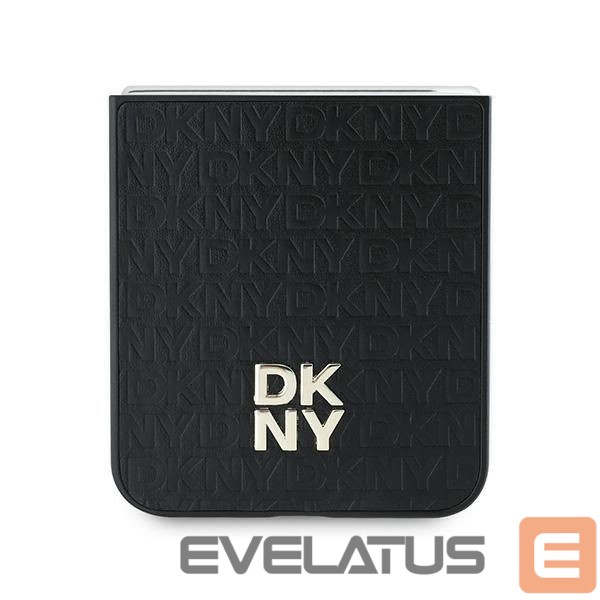 Aizmugurējais vāciņš DKNY DKNY Repeat Pattern Stack Logo Case for Samsung Galaxy Z Flip6 - Black