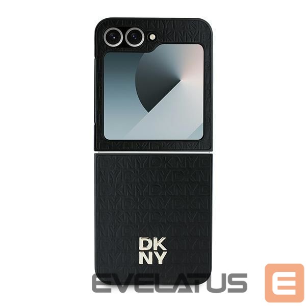 Aizmugurējais vāciņš DKNY DKNY Repeat Pattern Stack Logo Case for Samsung Galaxy Z Flip6 - Black