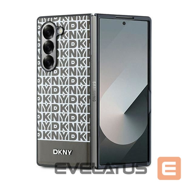 Aizmugurējais vāciņš DKNY DKNY Repeat Pattern Bottom Stripe Case for Samsung Galaxy Z Fold 6 - Brown