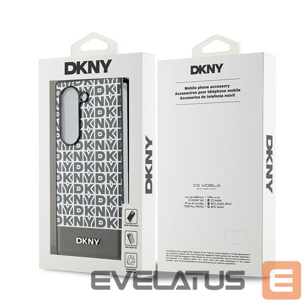 Aizmugurējais vāciņš DKNY DKNY Repeat Pattern Bottom Stripe Case for Samsung Galaxy Z Fold 6 - Brown